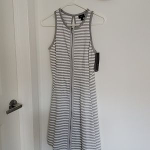 NWT Mossimo Grey/White Stripe Summer Dress